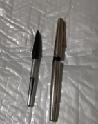 双灵钢笔签字笔水笔老钢笔老物件买一送一 实物拍摄，两支钢